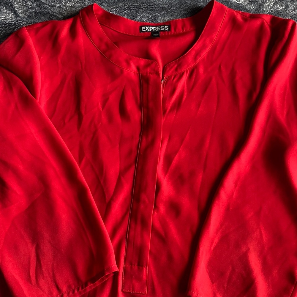Express red blouse size M